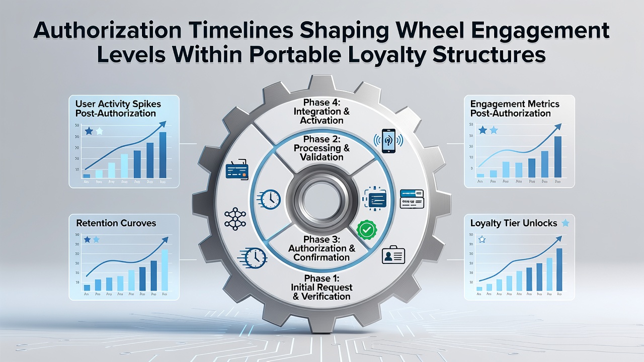 Mobile loyalty app interface showing authorization progress and prize wheel access on a smartphone screen
