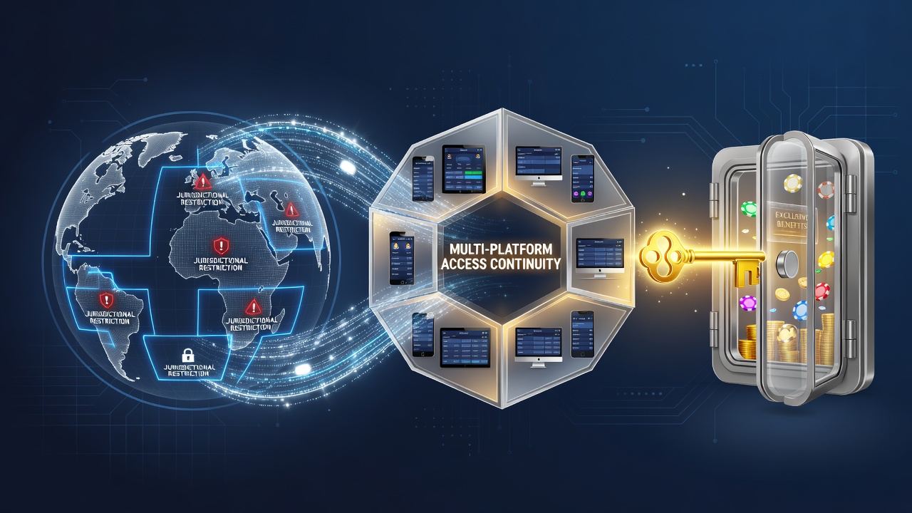 Virtual betting platforms displaying membership tiers across mobile and desktop interfaces under varying regulatory frameworks